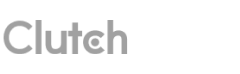 The clutch logo on a black background.