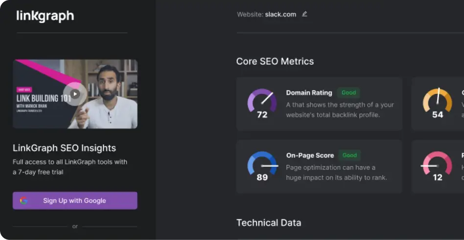 core seo metrics