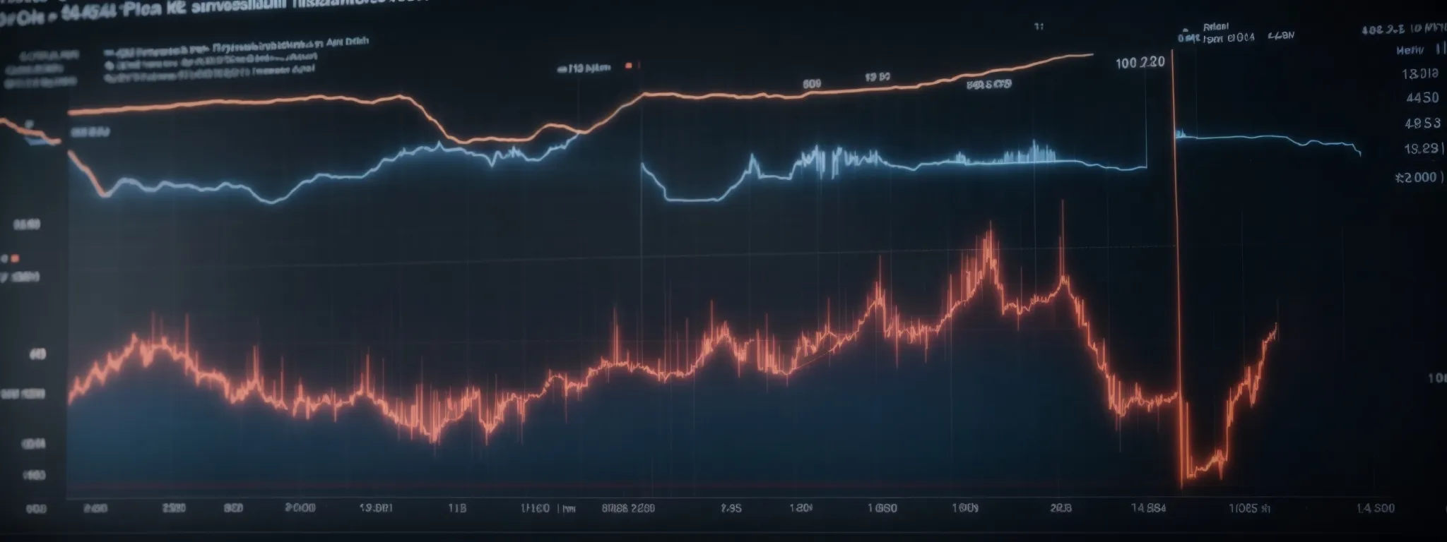 a screen displays a crisp graph with uptrending analytics while an ai interface adjusts seo parameters on the fly.