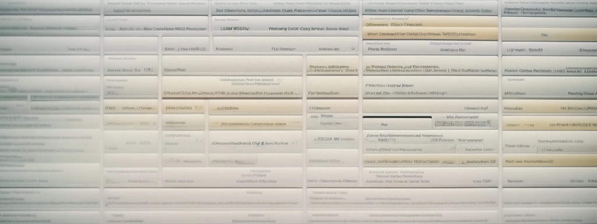 a computer screen displaying a neatly organized website directory structure with clear, descriptive paths.