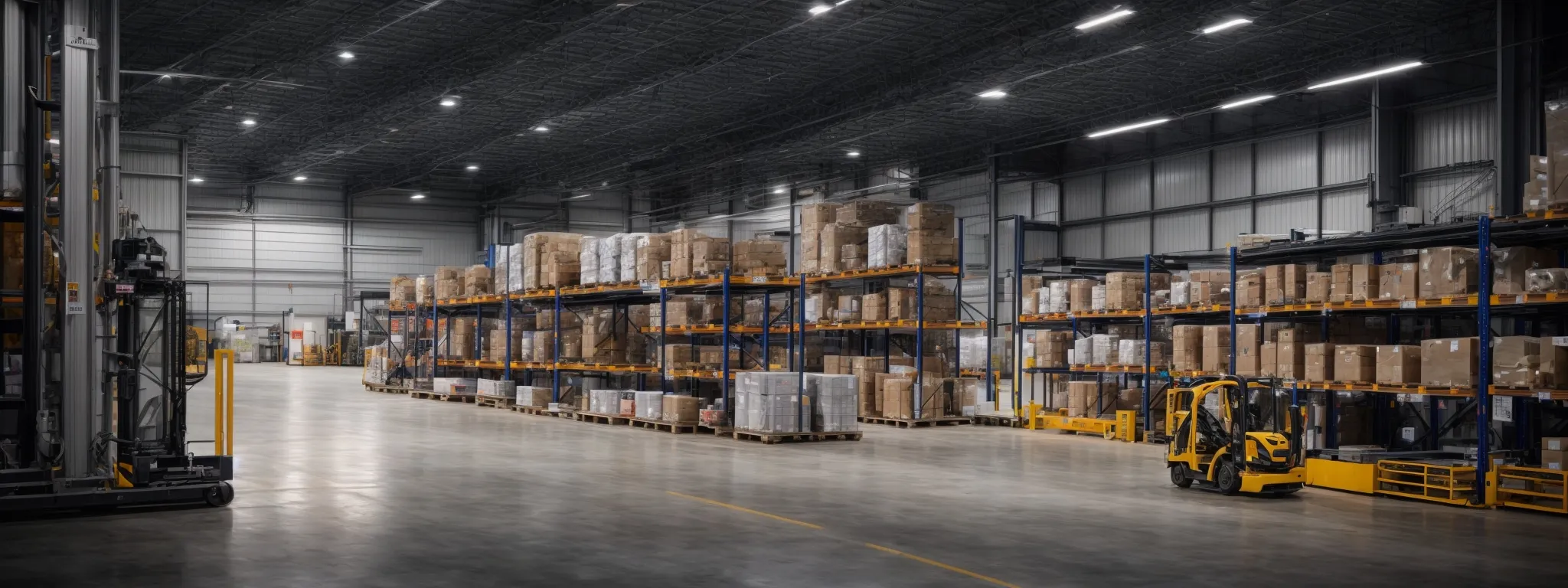 a warehouse equipped with advanced technology and renewable energy solutions reflects modern sustainable inventory management strategies.
