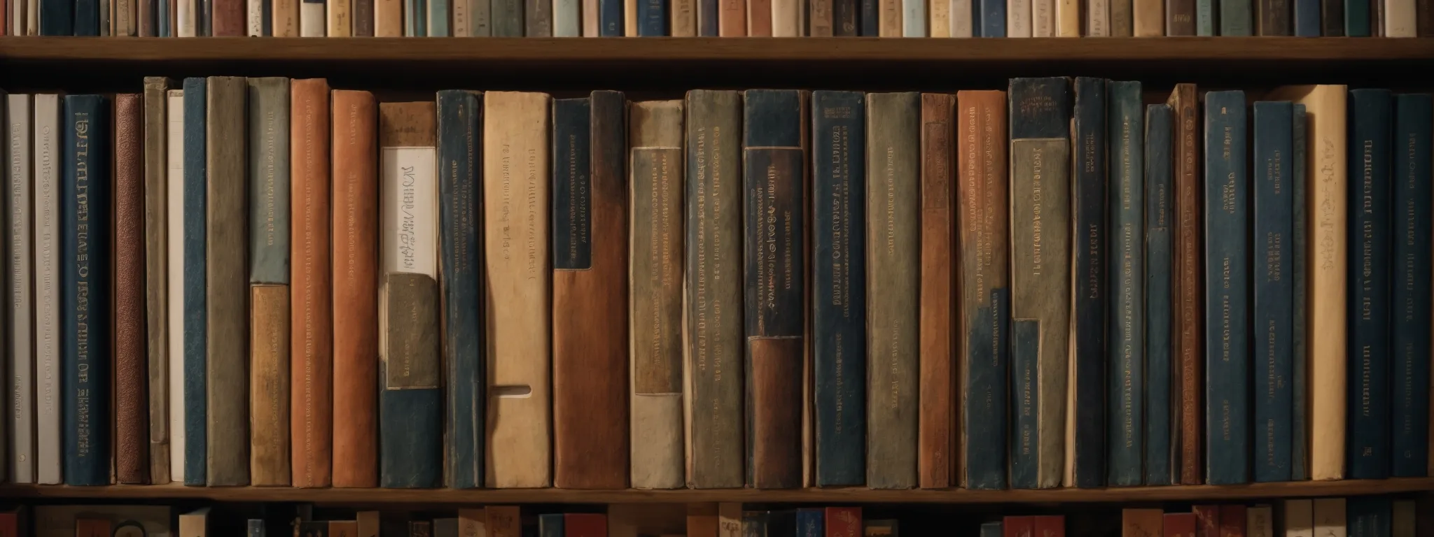 a close-up of a neatly organized bookshelf with multiple bookmarks protruding, representing the structuring and indexing of information.