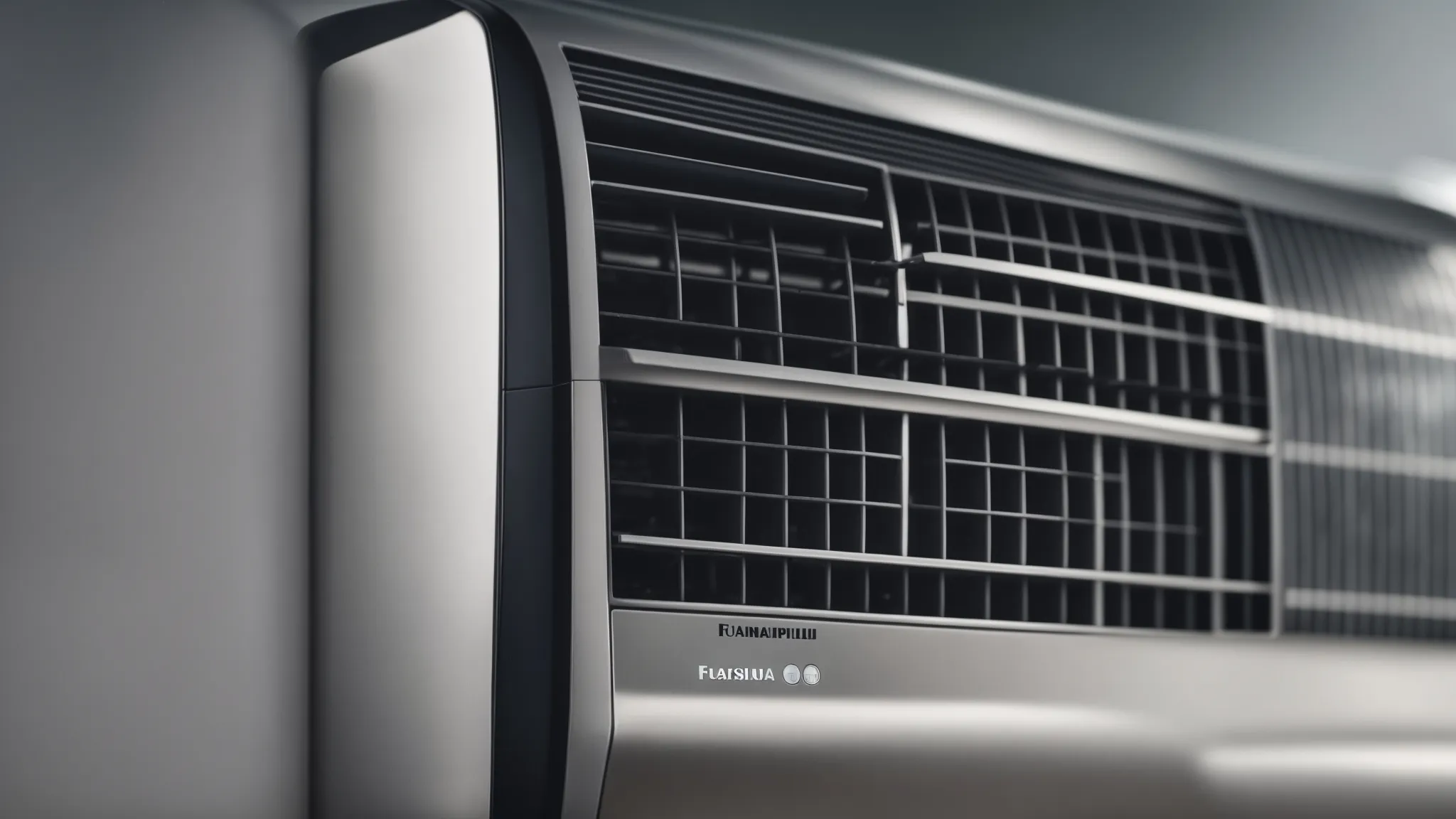 a close-up of a modern air conditioning unit with a sleek design, symbolizing cutting-edge hvac technology.