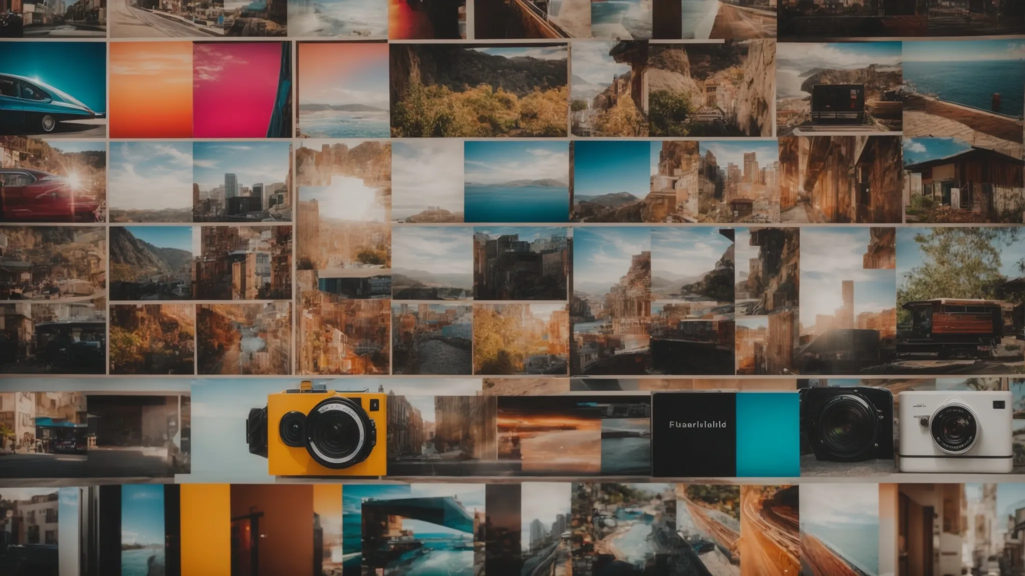 a colorful, eye-catching video thumbnail display featuring a diverse array of intriguing images.