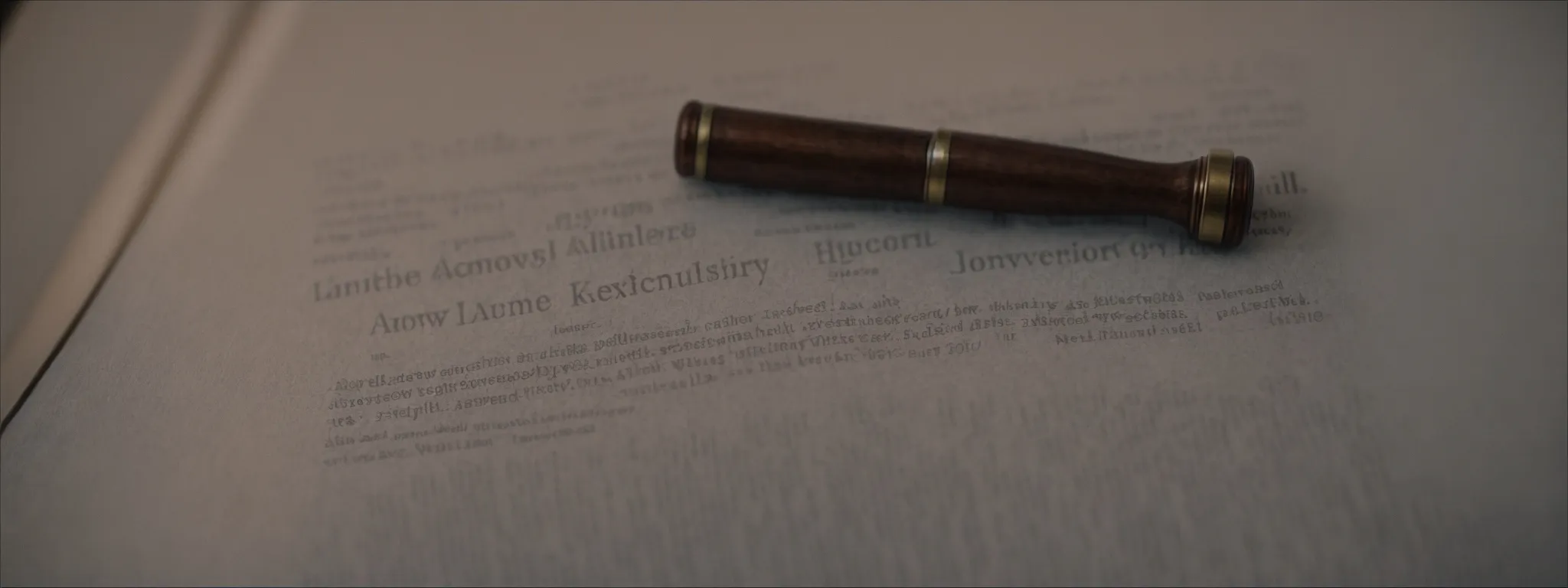 a close-up of a gavel resting on a law book, symbolizing legal authority and expertise.