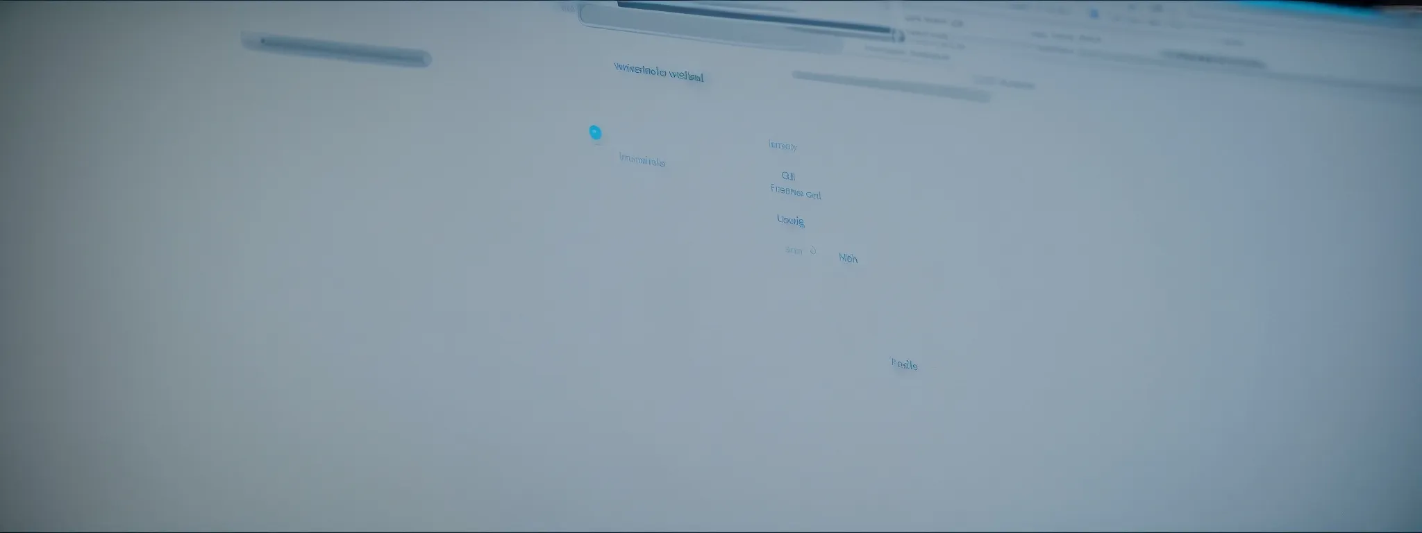 a magnifying glass hovering over website code on a computer screen, symbolizing the optimization process for better search engine ranking.