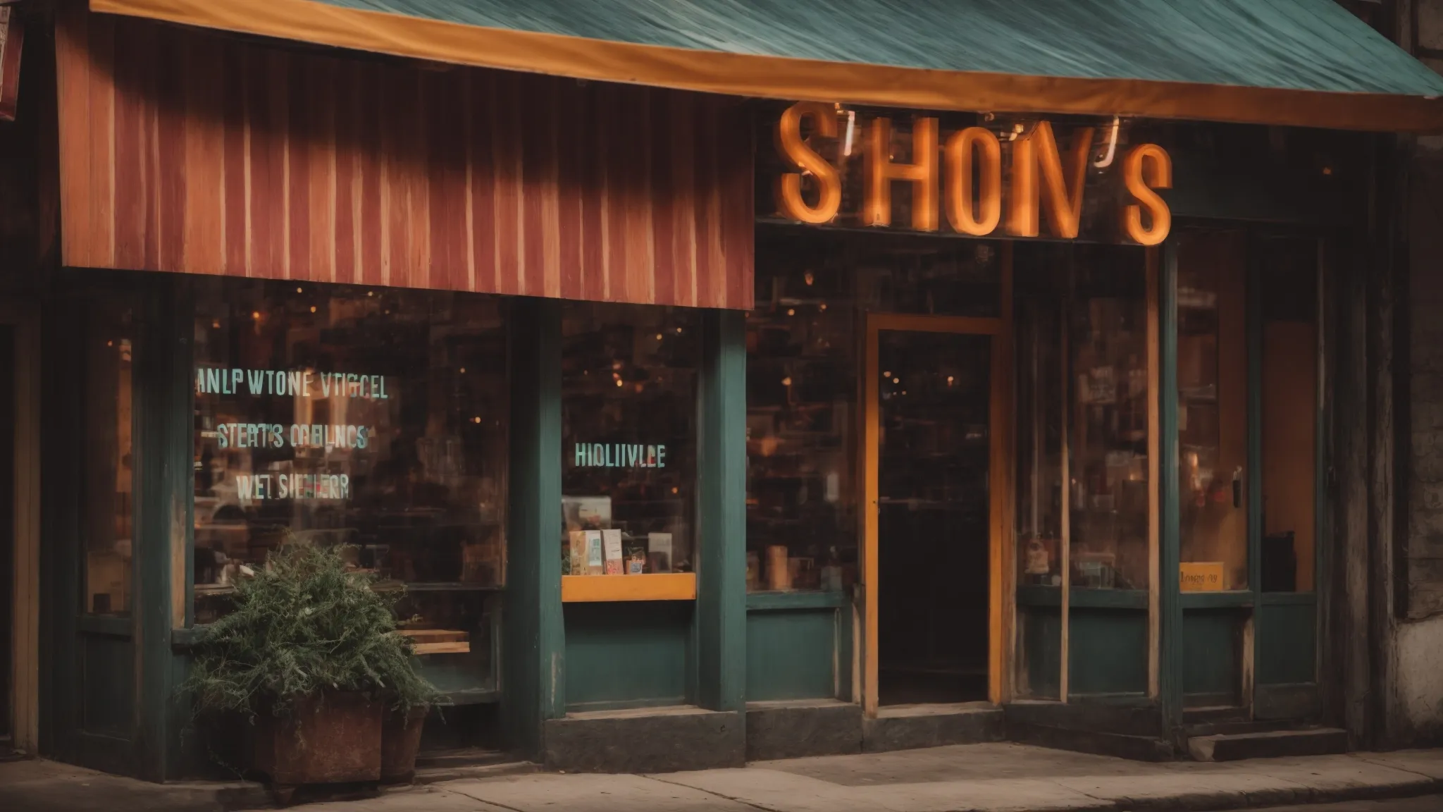 a storefront with a vibrant open sign, symbolizing a business’s enhanced online visibility through local seo tactics.