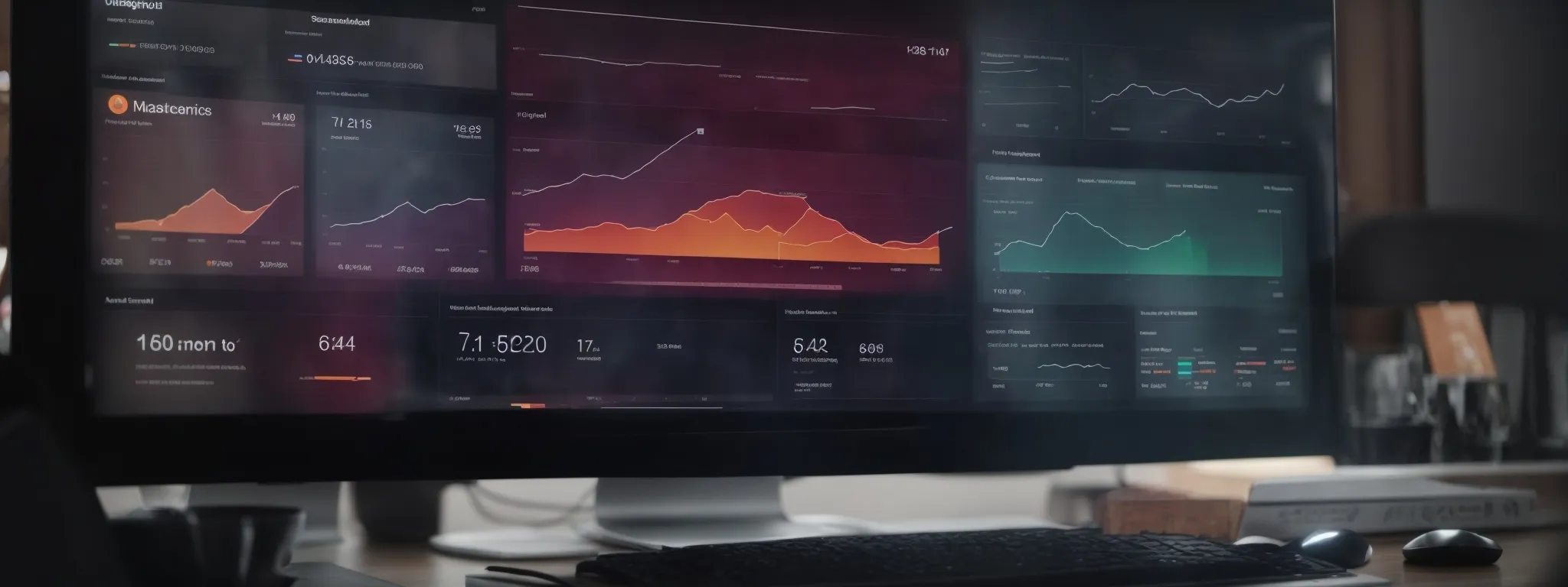 an analytics dashboard displaying a website's user engagement metrics with clear, actionable insights.