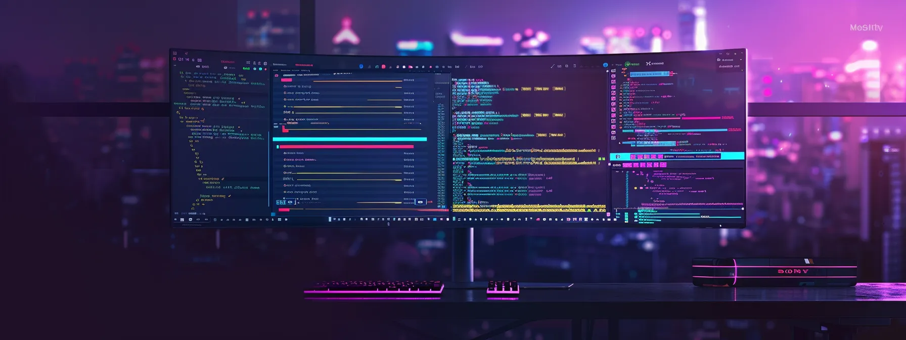 a computer screen displaying a python code editor with colorful syntax highlighting and multiple tabs open for web scraping and backlink analysis tools.