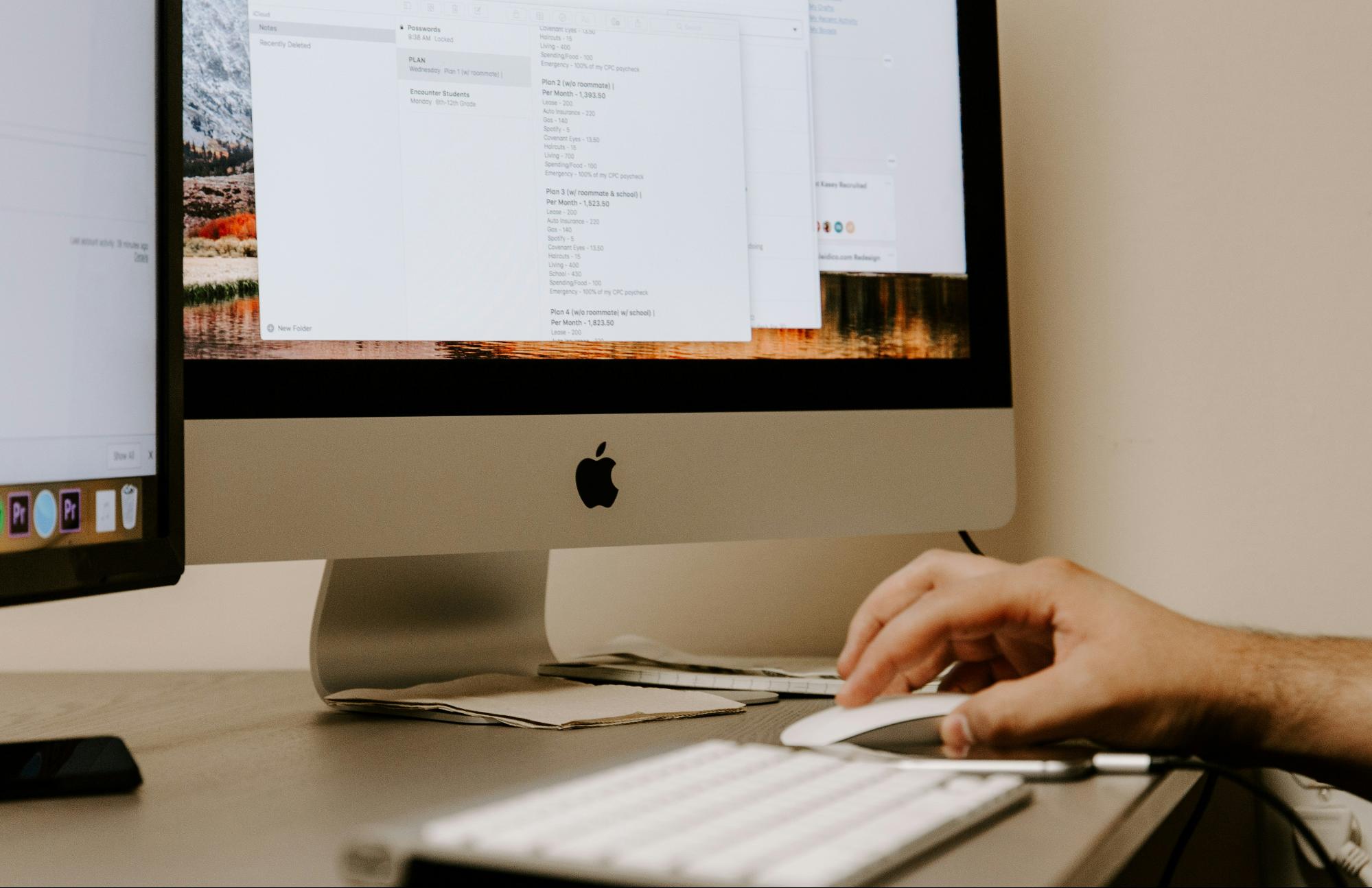 A marketer performs tier 2 link building actions in his computer