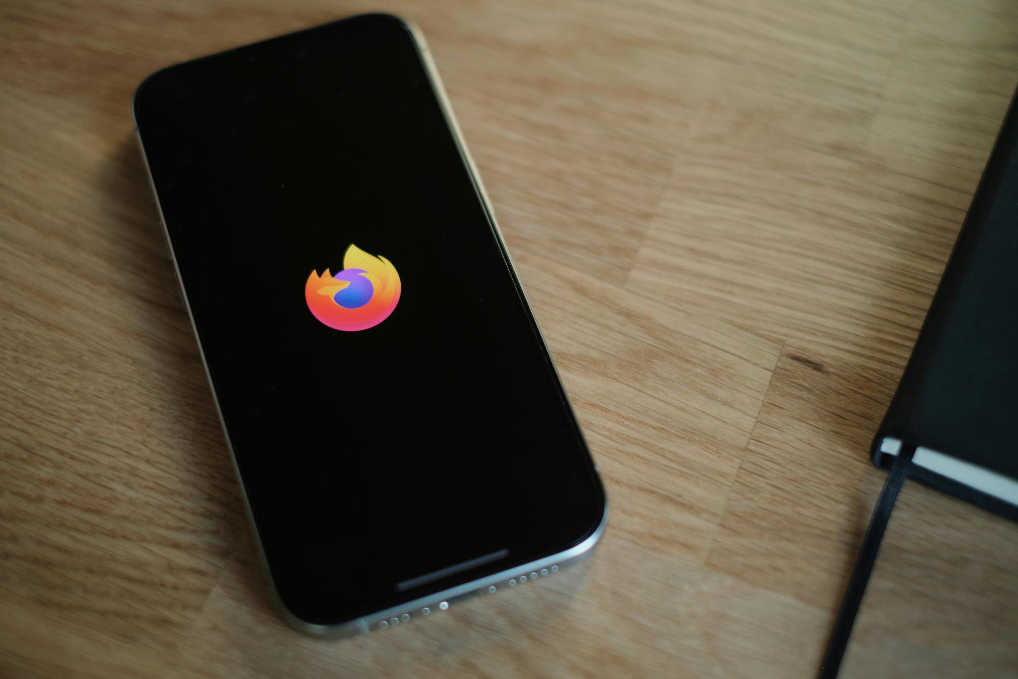 Firefox SEO plugin tools running on a smartphone